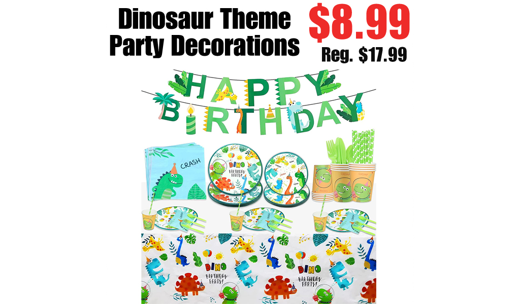 Dinosaur Theme Party Decorations Only $8.99 Shipped on Amazon (Regularly $17.99)