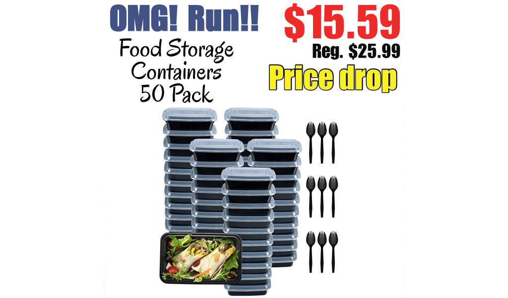 Food Storage Containers - 50 Pack Only $15.59 Shipped on Amazon (Regularly $25.99)