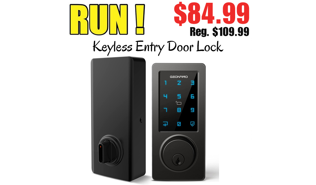 Keyless Entry Door Lock Only $84.99 Shipped on Amazon (Regularly $109.99)
