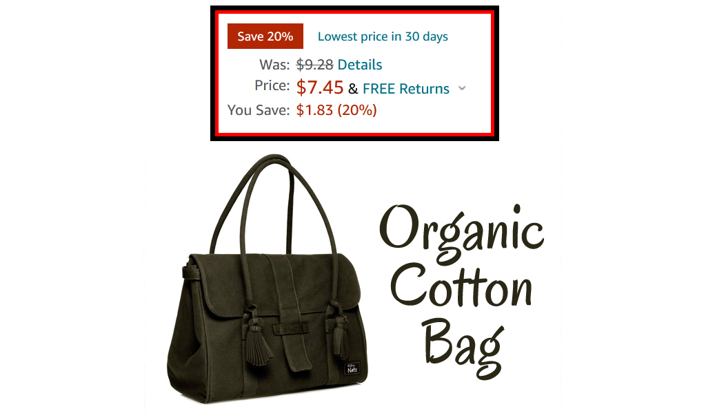Organic Cotton Bag Only $7.45 Shipped on Amazon (Regularly $9.28)