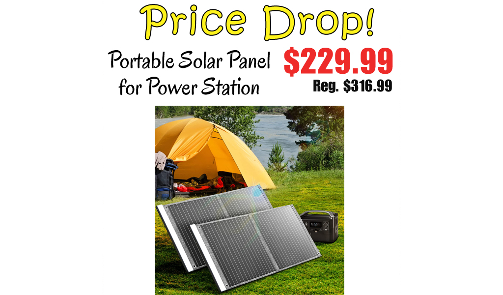 Portable Solar Panel for Power Station Only $229.99 Shipped on Amazon (Regularly $316.99)