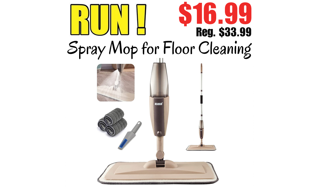 Spray Mop for Floor Cleaning Only $16.99 Shipped on Amazon (Regularly $33.99)