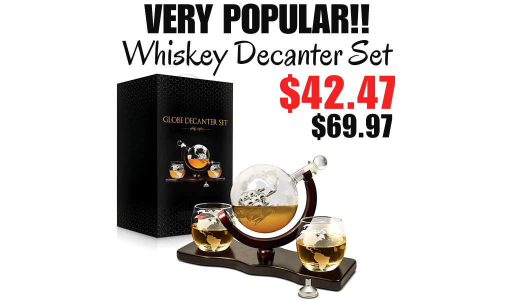 Whiskey Decanter Set Only $42.47 Shipped on Amazon (Regularly $69.97)