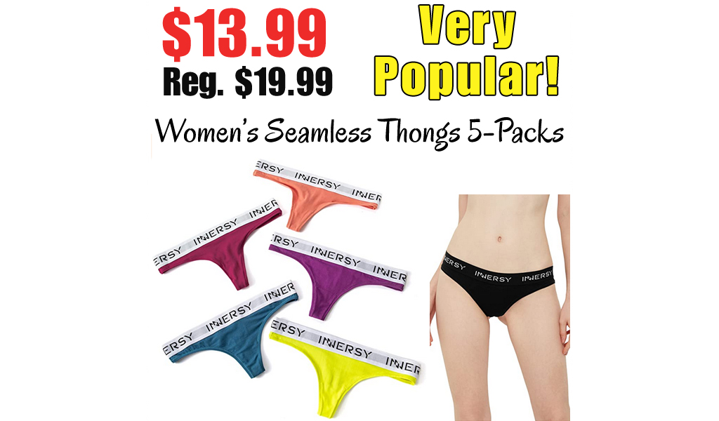 Women’s Seamless Thongs 5-Packs from $13.99 on Amazon (Only $2.79 Per Pair!)