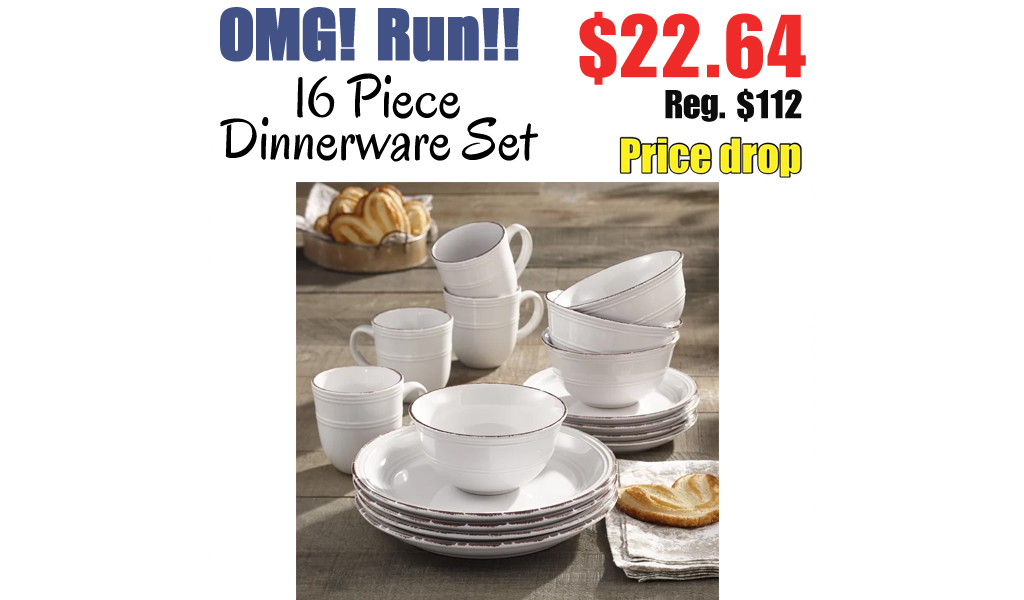 16 Piece Dinnerware Set Only $22.64 Shipped on wayfair (Regularly $112)