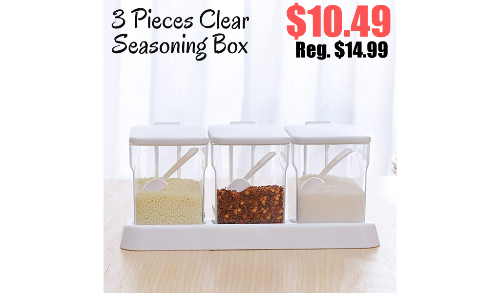 3 Pieces Clear Seasoning Box Only $10.49 Shipped on Amazon (Regularly $14.99)