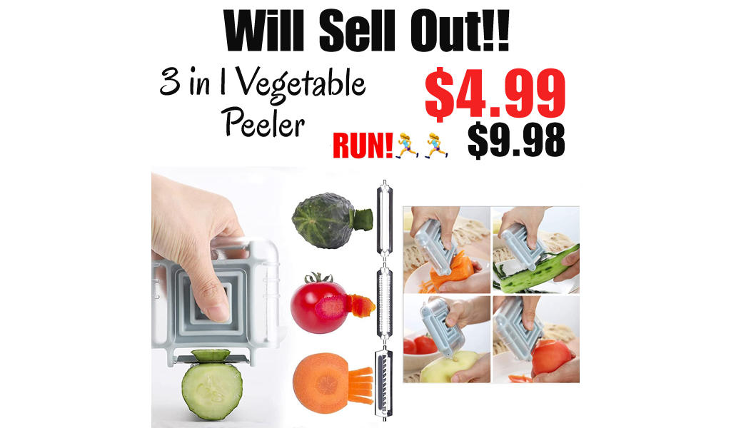 3 in 1 Vegetable Peeler Only $4.99 Shipped on Amazon (Regularly $9.98)