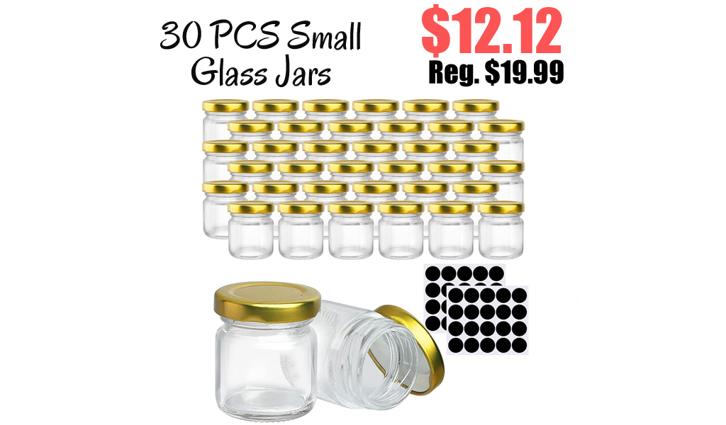 30 PCS Small Glass Jars Only $12.12 Shipped on Amazon (Regularly $19.99)