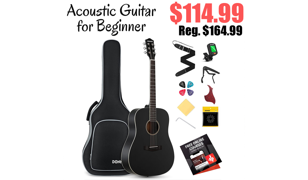 Acoustic Guitar for Beginner Only $114.99 Shipped on Amazon (Regularly $164.99)