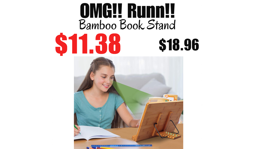 Bamboo Book Stand Only $11.38 Shipped on Amazon (Regularly $18.96)