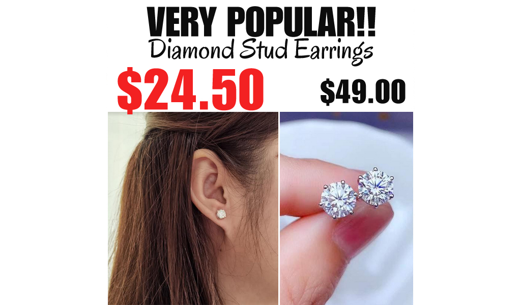Diamond Stud Earrings Only $24.50 Shipped on Amazon (Regularly $49)