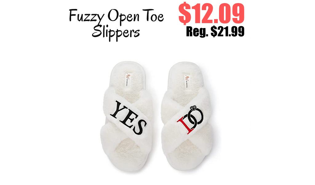 Fuzzy Open Toe Slippers Only $12.09 Shipped on Amazon (Regularly $21.99)
