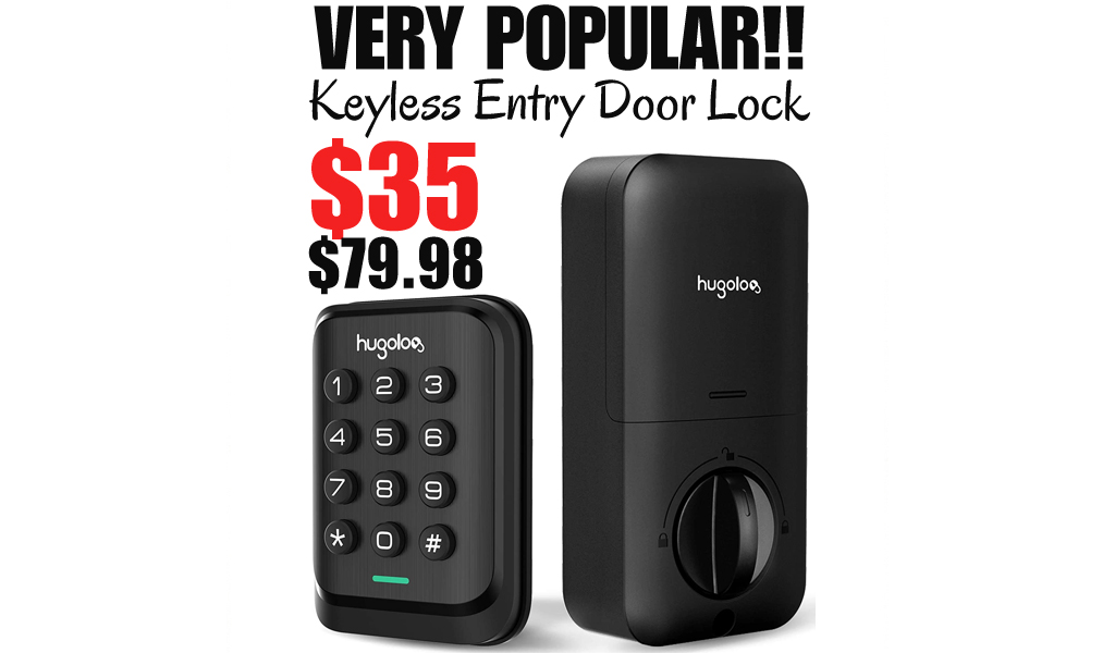 Keyless Entry Door Lock Only $35 Shipped on Amazon (Regularly $79.98)
