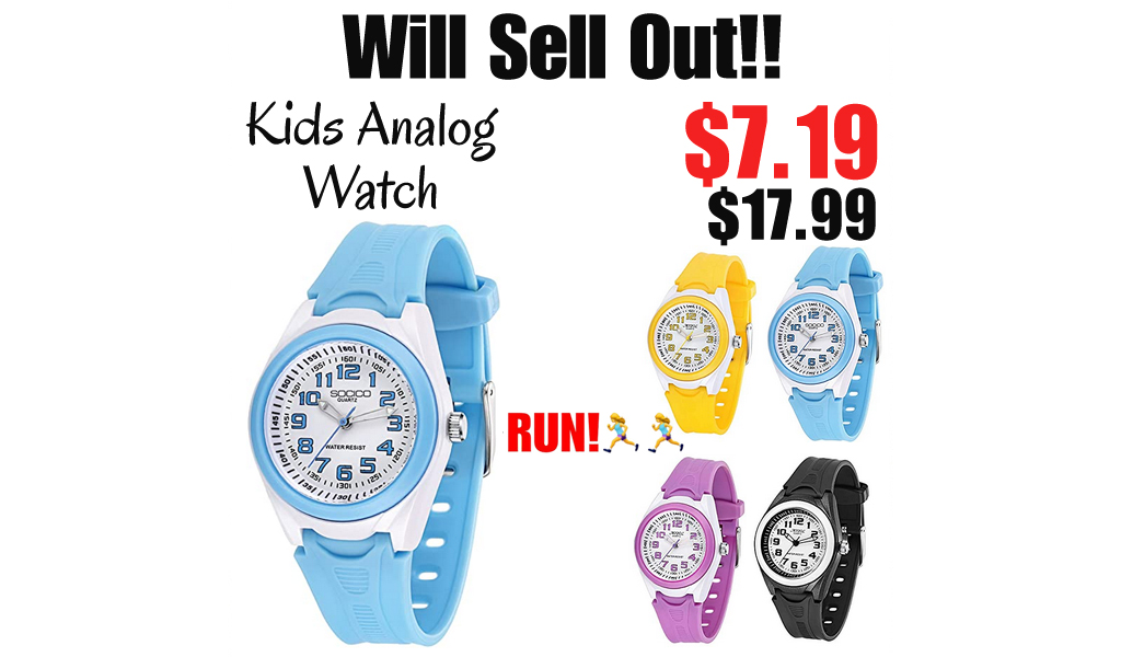 Kids Analog Watch Only $7.19 Shipped on Amazon (Regularly $17.99)