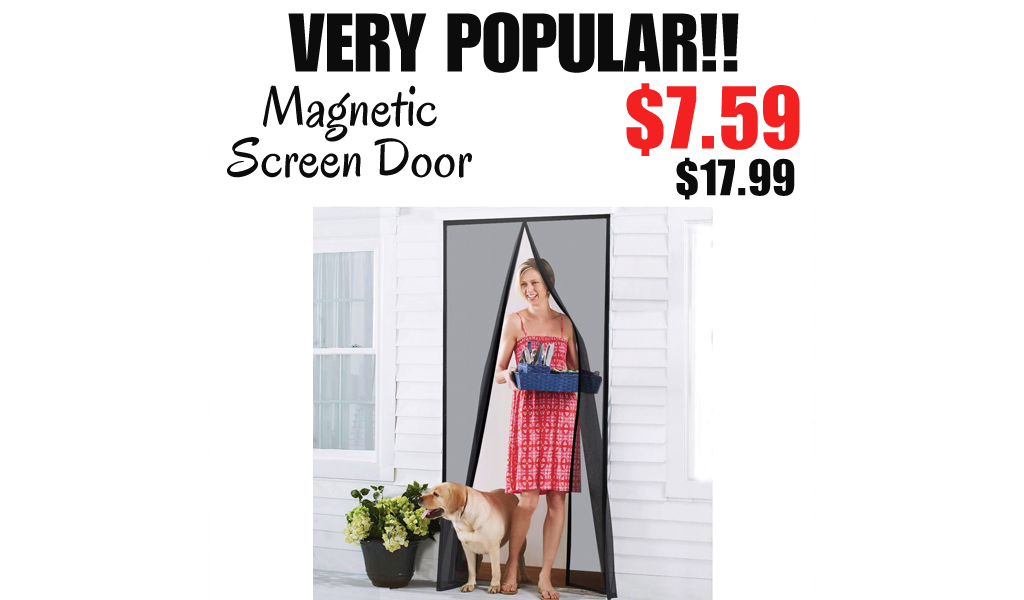 Magnetic Screen Door Only $7.59 Shipped on Amazon (Regularly $17.99)