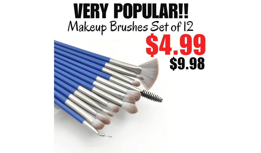 Makeup Brushes Set of 12 Only $4.99 Shipped on Amazon (Regularly $9.98)