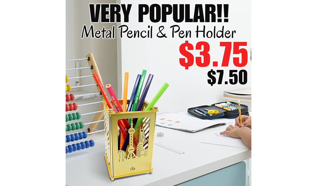 Metal Pencil & Pen Holder Only $3.75 Shipped on Amazon (Regularly $7.5)