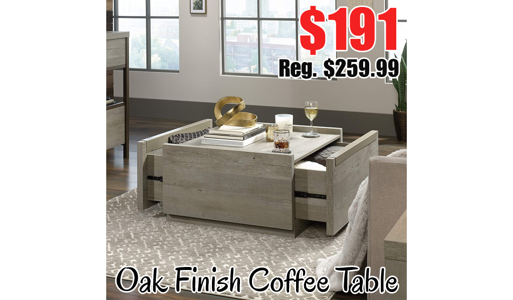 Oak Finish Coffee Table Only $191 Shipped on Amazon (Regularly $259.99)