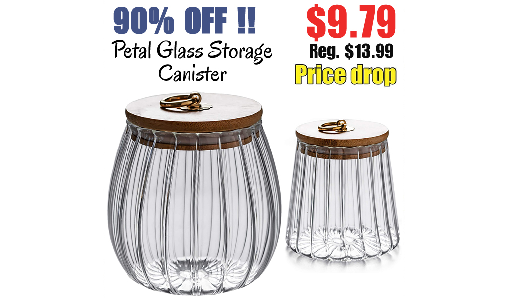 Petal Glass Storage Canister Only $9.79 Shipped on Amazon (Regularly $13.99)
