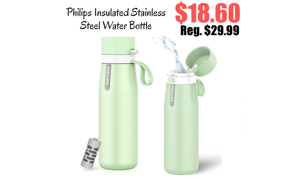Philips Insulated Stainless Steel Water Bottle w/ Filter Just $18.60 on Amazon (Regularly $30)
