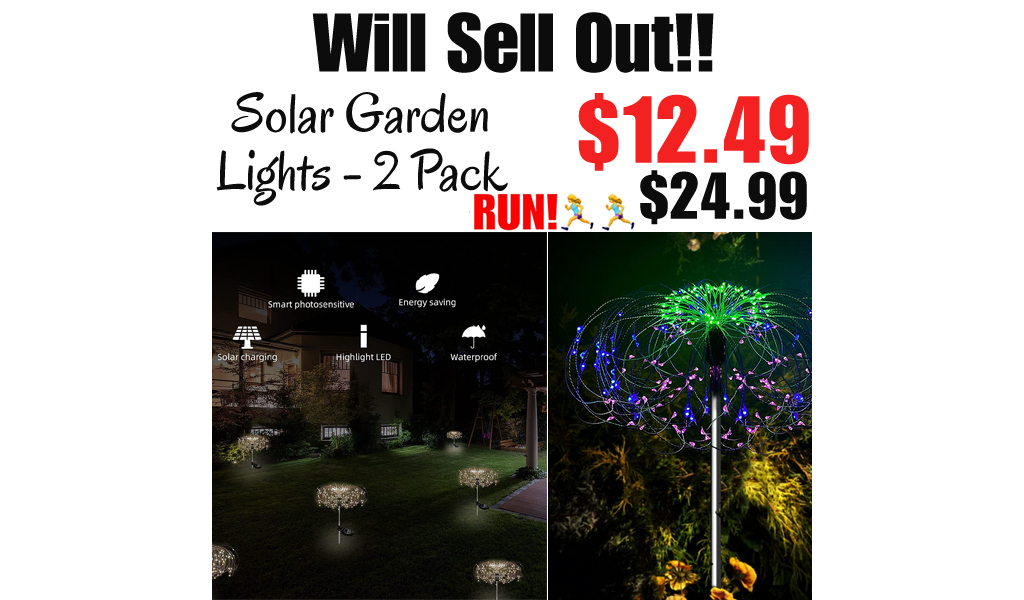Solar Garden Lights - 2 Pack Only $12.49 Shipped on Amazon (Regularly $24.99)