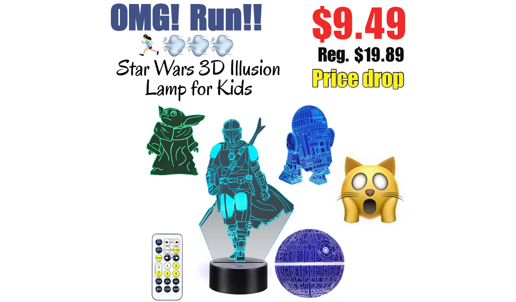 Star Wars 3D Illusion Lamp for Kids Only $9.49 Shipped on Amazon (Regularly $19.89)