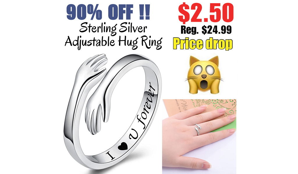 Sterling Silver Adjustable Hug Ring Only $2.50 Shipped on Amazon (Regularly $24.99)