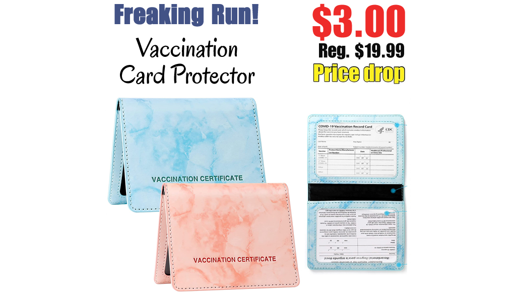 Vaccination Card Protector Only $3.00 Shipped on Amazon (Regularly $19.99)