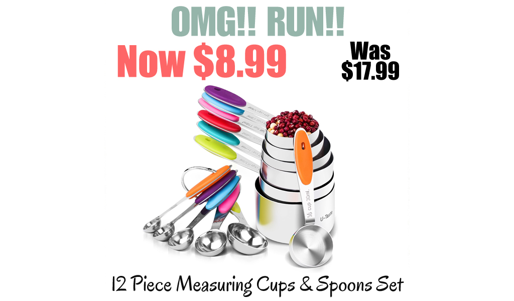 12 Piece Measuring Cups and Spoons Set Only $8.99 Shipped on Amazon (Regularly $17.99)