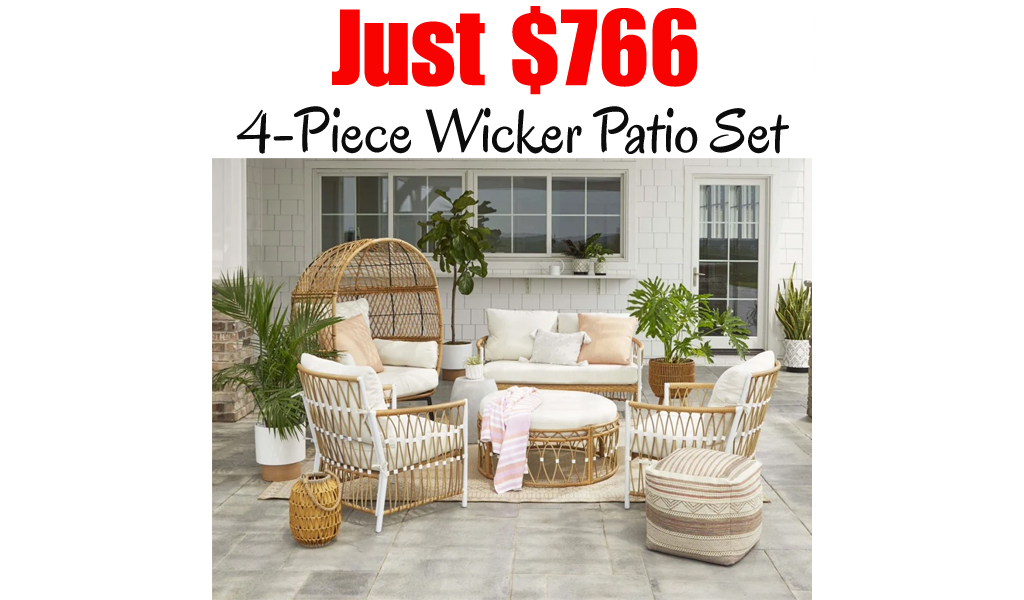 4-Piece Wicker Patio Set for just $766 shipped on Walmart