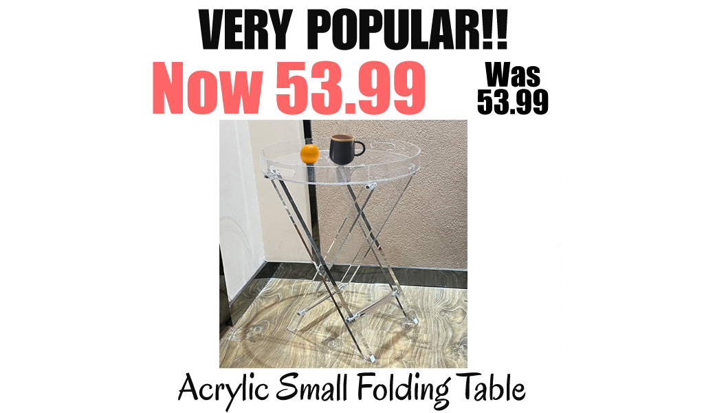 Acrylic Small Folding Table Only $53.99 Shipped on Amazon (Regularly $89.99)