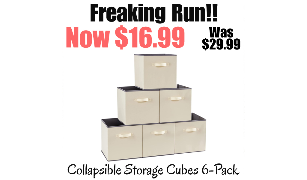 Collapsible Storage Cubes 6-Pack Only $16.99 Shipped on Amazon (Regularly $29.99)