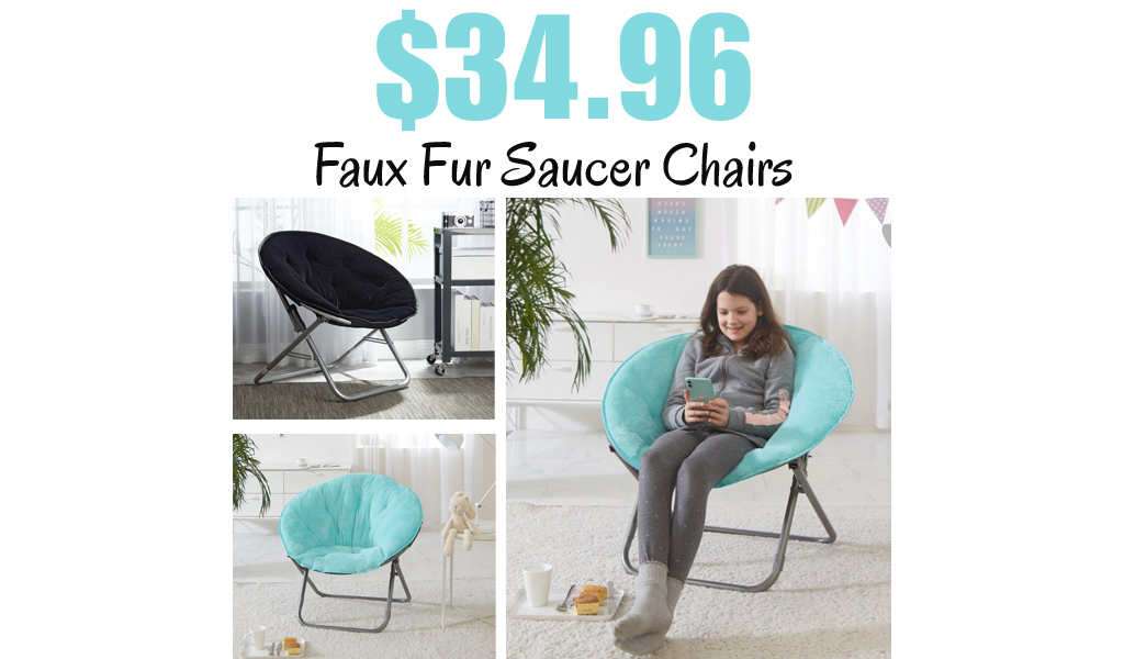Faux Fur Saucer Chairs Just $34.96 Shipped on Walmart.com (Regularly $49.99)