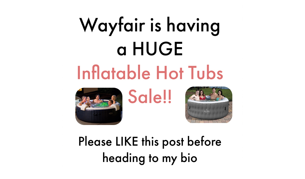 Inflatable Hot Tubs Up to 80% Off on Wayfair!