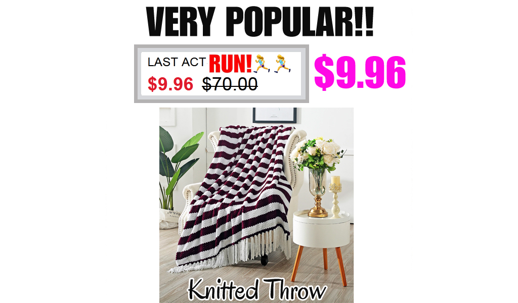Knitted Throw Only $9.96 on Macys.com (Regularly $70)