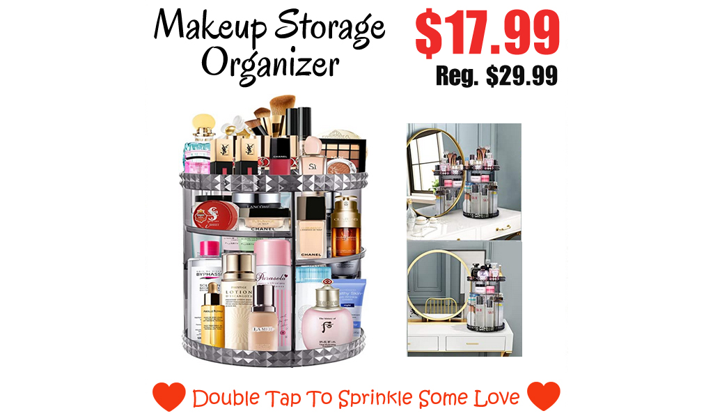 Makeup Storage Organizer Only $17.99 Shipped on Amazon (Regularly $29.99)