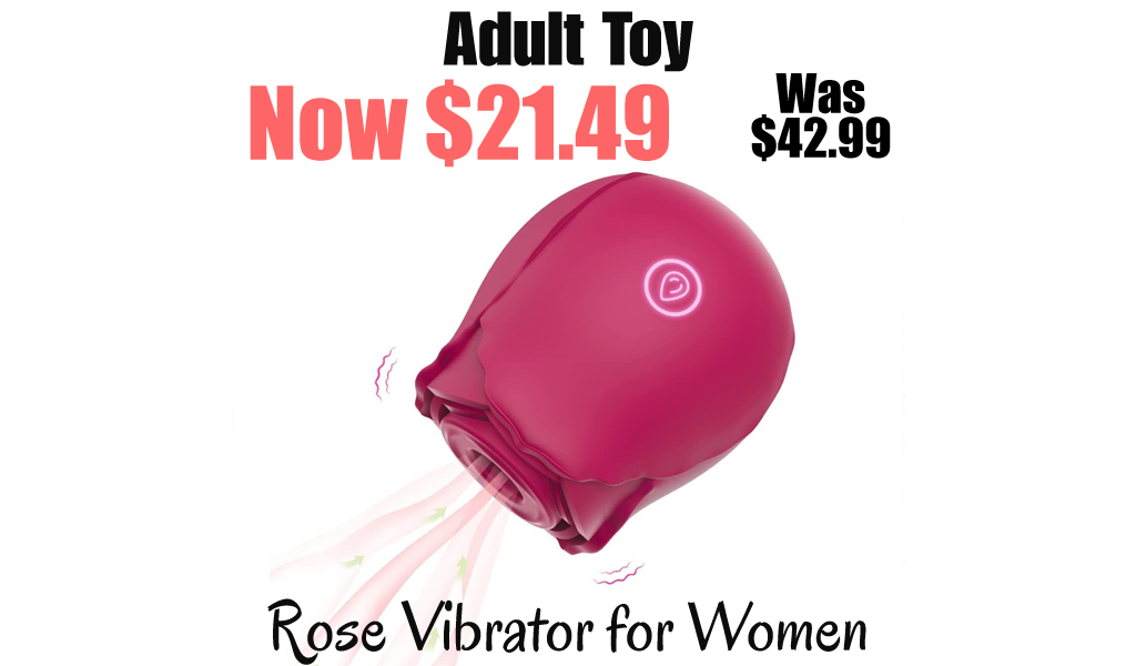 Rose Vibrator for Women Only $21.49 Shipped on Amazon (Regularly $42.99)