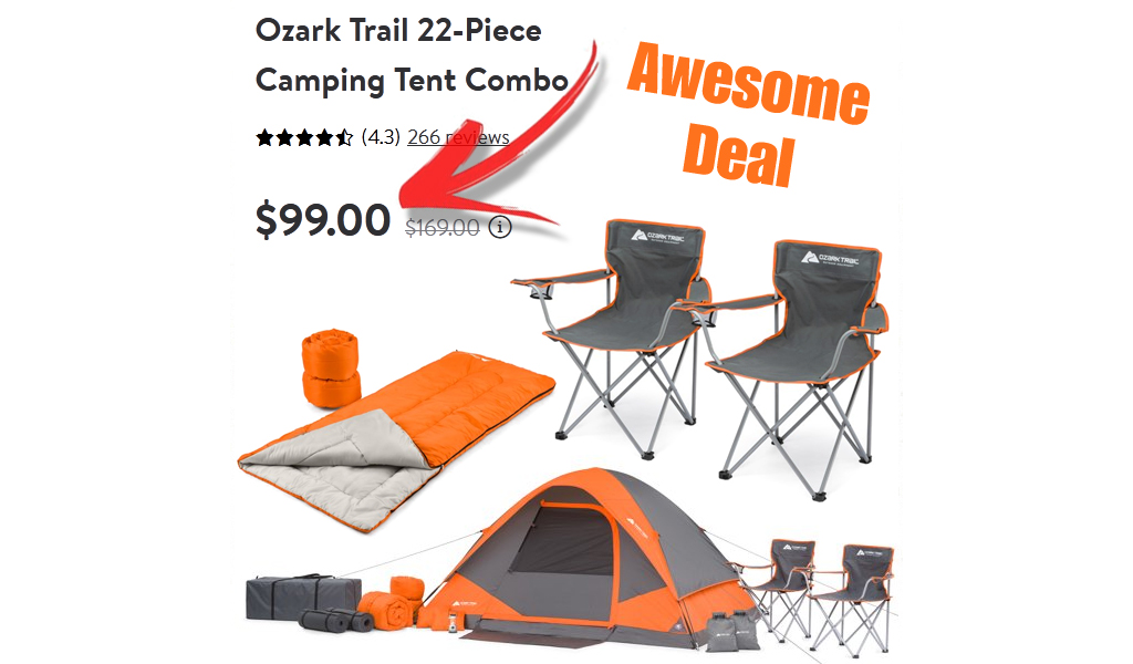22-Piece Camping Tent Combo Just $99 Shipped on Walmart.com (Regularly $169)