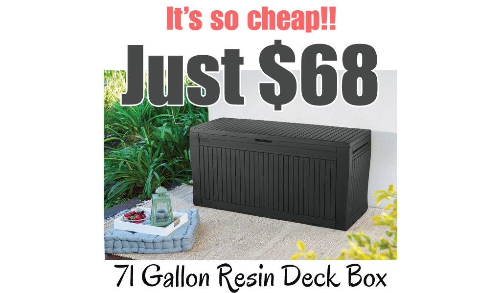 71 Gallon Resin Deck Box Just $68 Shipped on Walmart