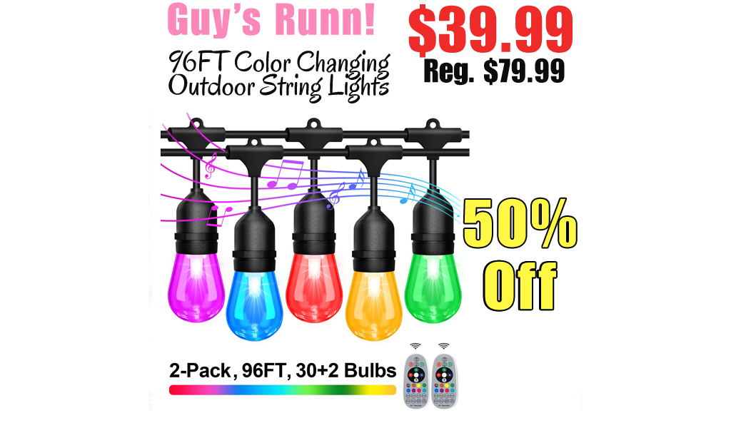 96FT Color Changing Outdoor String Lights Only $39.99 Shipped on Walmart.com (Regularly $79.99)