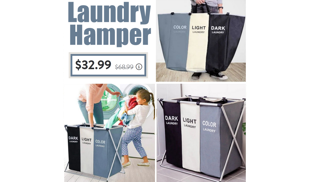 Laundry Hamper Only $32.99 Shipped on Walmart.com (Regularly $69.99)