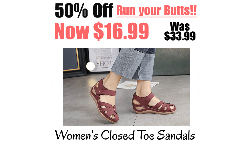Women's Closed Toe Sandals Only $16.99 Shipped on Amazon (Regularly $33.99)