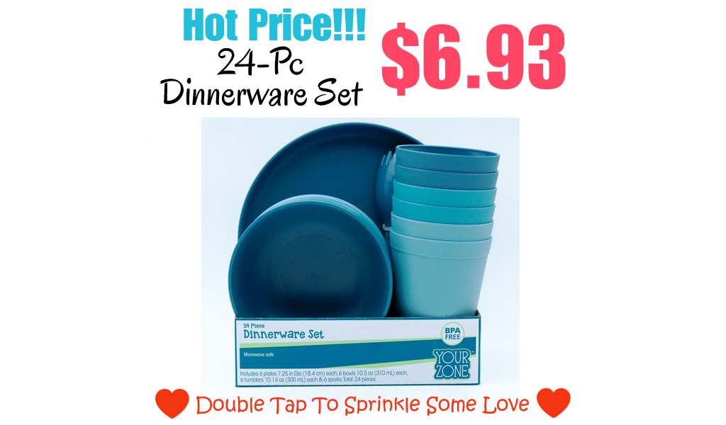24-Pc Dinnerware Set Only $6.93 Shipped on Walmart.com (Regularly $7.98)