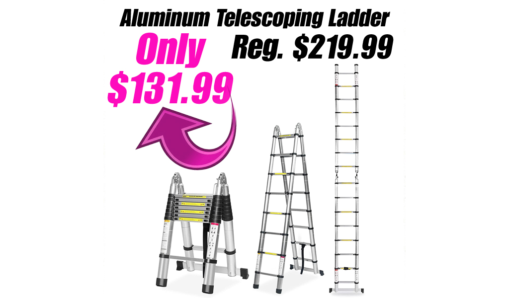 Aluminum Telescoping Ladder Only $131.99 Shipped on Amazon (Regularly $219.99)