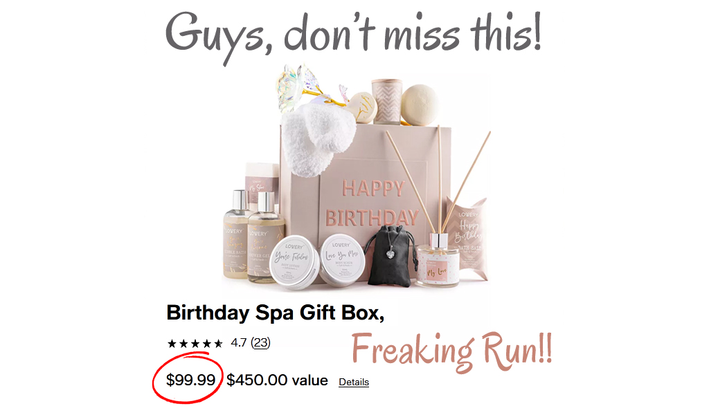Birthday Spa Gift Box Only $99.99 on Macys.com (Value $450.00)
