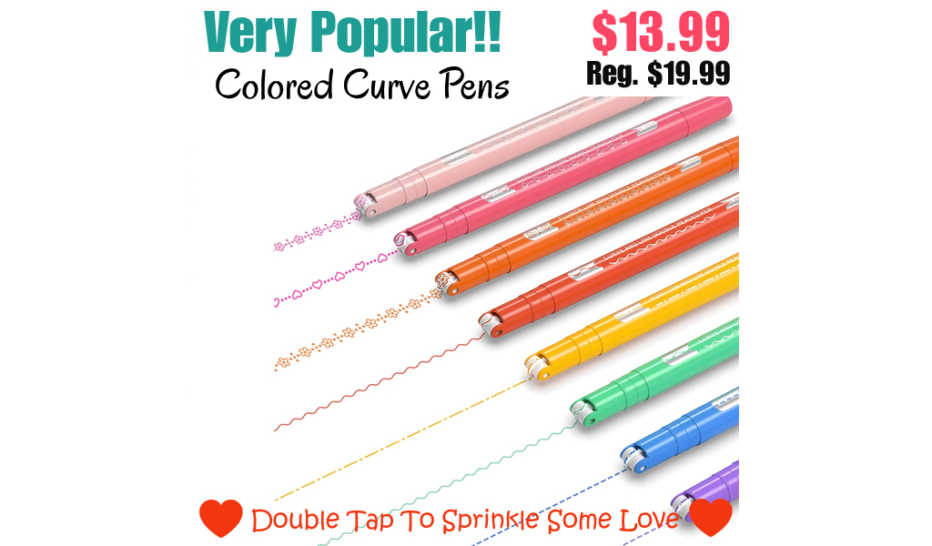 Colored Curve Pens Only $13.99 Shipped on Amazon (Regularly $19.99)