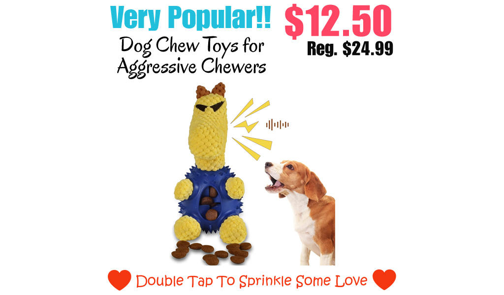 Dog Chew Toys for Aggressive Chewers Only $12.50 Shipped on Amazon (Regularly $24.99)