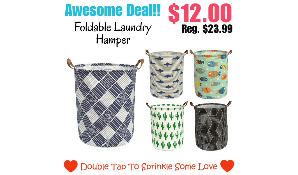 Foldable Laundry Hamper Only $12.00 on Amazon (Regularly $23.99)