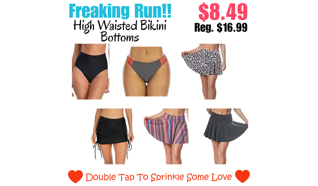 High Waisted Bikini Bottoms Only $8.49 on Amazon (Regularly $16.99)
