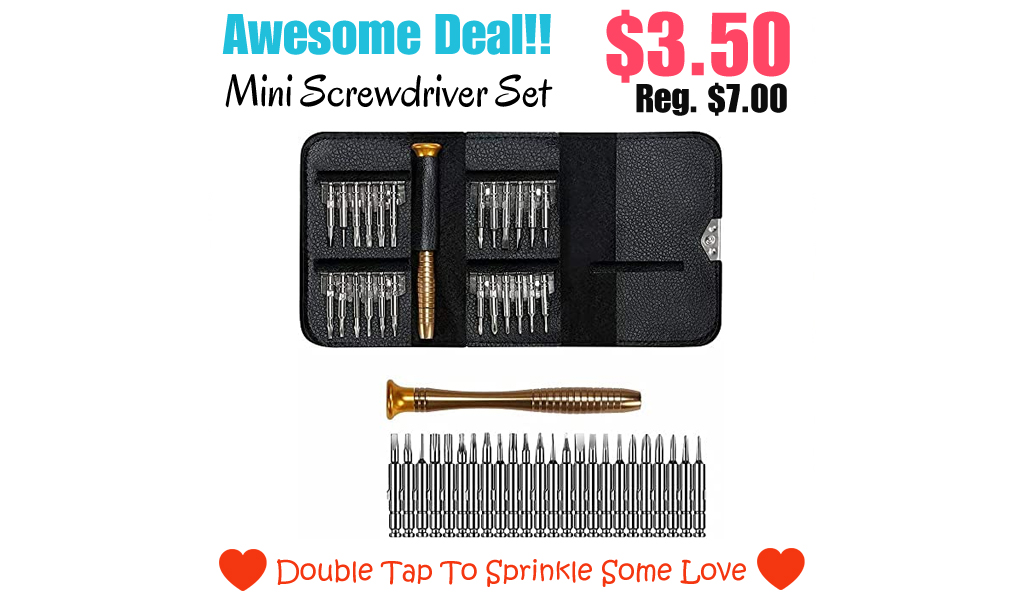 Mini Screwdriver Set Only $3.5 on Amazon (Regularly $7)